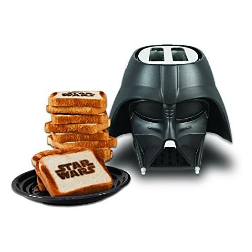 제네릭 Generic Sleek Design Star Wars Darth Vader Toaster with all-black exterior toaster