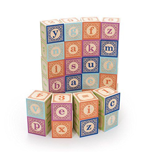  Uncle Goose Classic Lowercase ABC Blocks - Made in The USA