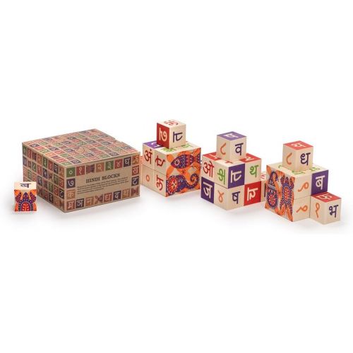  Uncle Goose Hindi Blocks - Made in The USA