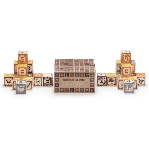  Uncle Goose Hebrew Blocks - Made in The USA