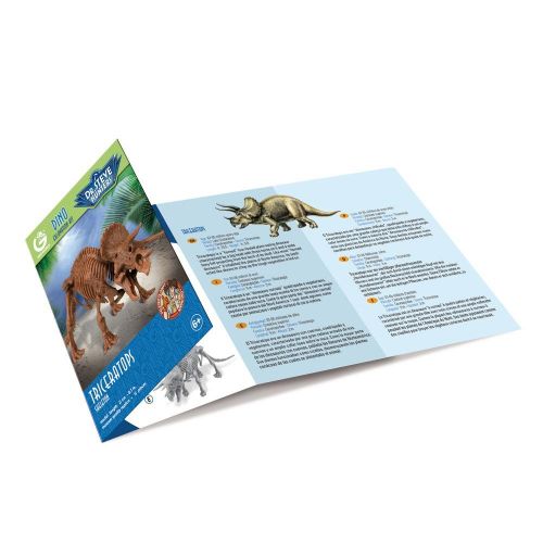  Uncle Milton Dr. Steve Hunters-Dino Dig Excavation Kit Triceratops-12 Pieces-Scientific Educational Toy