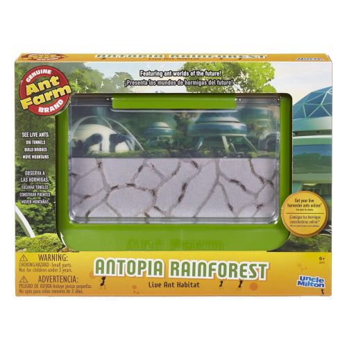  Uncle Milton Ant Farm Antopia Rainforest Ant Habitat - Observe Live Ants - Nature Learning Toy