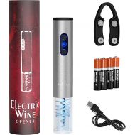 [아마존베스트]Uncle Viner Electric Wine Opener with Charger and Batteries Wine Lover Gift Set - Christmas Kit with Batteries and Foil Cutter G103