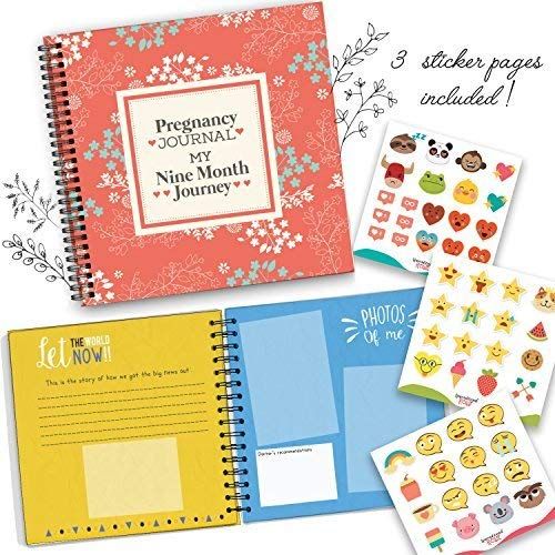  [아마존베스트]Unconditional Rosie My 9 Month Journey Pregnancy Journal and Baby Memory Book with Stickers - Baby Scrapbook and Photo Album - Perfect Pregnancy Gifts for First Time Moms - Picture and Milestone Books