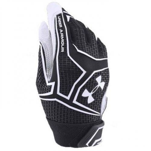 언더아머 Under Armour Yard Clutch Mens Batting Gloves Black White Medium