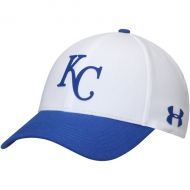 Men's Kansas City Royals Under Armour White MLB Driver Cap 2.0 Adjustable Hat