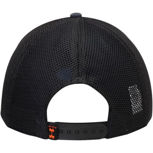 언더아머 Men's Baltimore Orioles Under Armour Black Twist Closer Trucker Performance Adjustable Hat