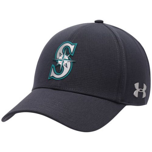 언더아머 Men's Seattle Mariners Under Armour Navy MLB Driver Cap 2.0 Adjustable Hat