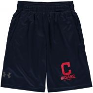 Youth Cleveland Indians Under Armour Navy Intimidator Performance Shorts