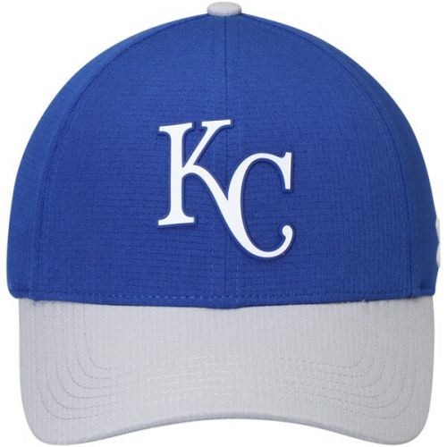 언더아머 Men's Kansas City Royals Under Armour RoyalGray MLB Driver Cap 2.0 Adjustable Hat