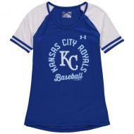 Girls Youth Kansas City Royals Under Armour RoyalWhite Baseball Half-Sleeve T-Shirt