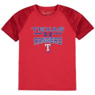 Youth Texas Rangers Under Armour Red Tech Electro Color Block T-Shirt
