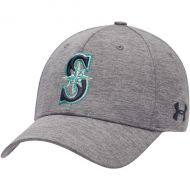 Mens Seattle Mariners Under Armour Heathered Gray Armour Twist Performance Snapback Adjustable Hat