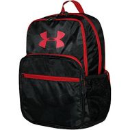 Under Armour HOF Youth Boys Athletic Multi purpose School Backpack (Black/red)