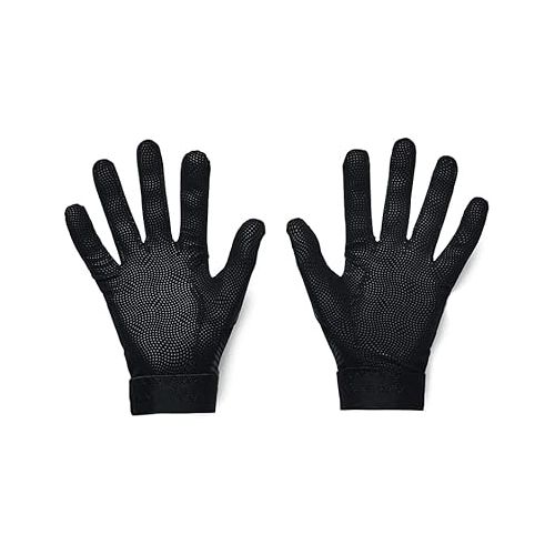 언더아머 Under Armour Boys Clean Up 21 Gloves , Black (002)/Graphite , Youth Large