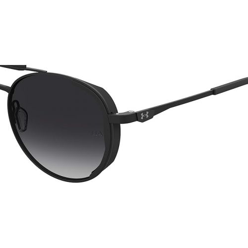 언더아머 Under Armour UA 0008/G/S Oval Sunglasses, Matte Black/Polarized Gray, 55mm, 19mm