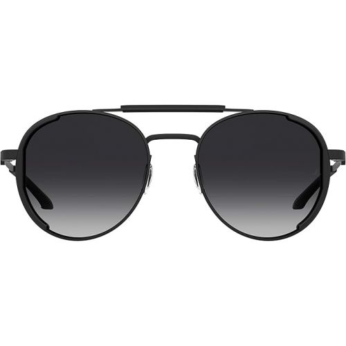 언더아머 Under Armour UA 0008/G/S Oval Sunglasses, Matte Black/Polarized Gray, 55mm, 19mm