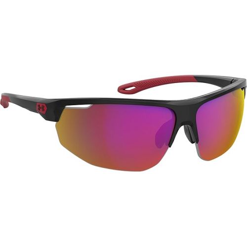 언더아머 Under Armour Men's UA 0002/G/S Special Shape Sunglasses, Black/Infrared, 71mm, 9mm