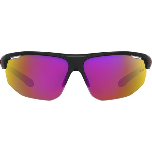 언더아머 Under Armour Men's UA 0002/G/S Special Shape Sunglasses, Black/Infrared, 71mm, 9mm