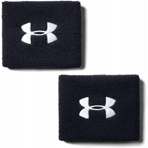 언더아머 Under Armour Mens 3 Performance Wristband - 2-Pack