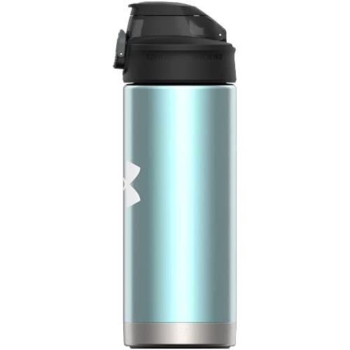 언더아머 Under Armour 16oz Protege Water Bottle, Stainless Steel, Vacuum Insulated, Leak Resistant Lid, Self Draining Cap, For Kids & Adults, All Sports, Gym, Camping, Fits Bike Holder