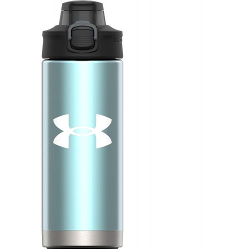 언더아머 Under Armour 16oz Protege Water Bottle, Stainless Steel, Vacuum Insulated, Leak Resistant Lid, Self Draining Cap, For Kids & Adults, All Sports, Gym, Camping, Fits Bike Holder