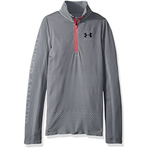 언더아머 Under Armour Girls Seamless 1/2 Zip Long Sleeve