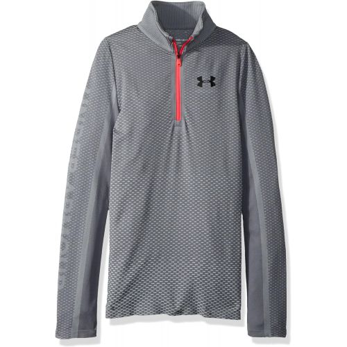 언더아머 Under Armour Girls Seamless 1/2 Zip Long Sleeve