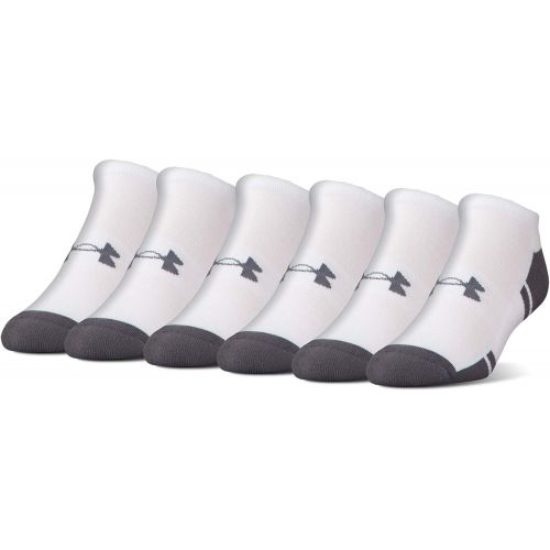 언더아머 Under Armour Adult Resistor 3.0 No Show Socks, 6-Pairs