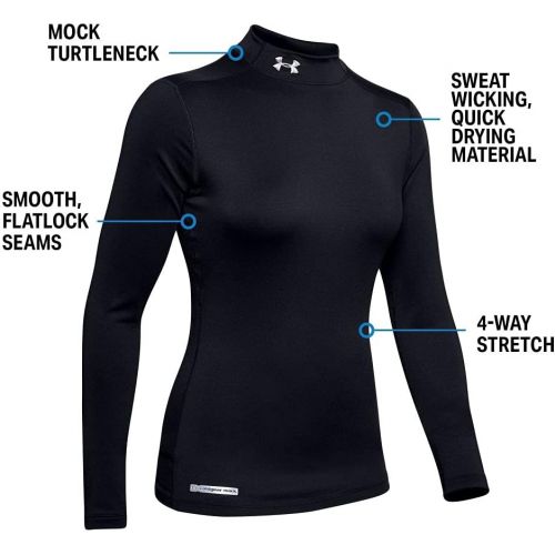 언더아머 Under Armour Womens ColdGear Authentic Mock