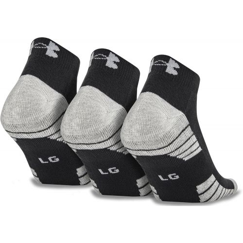 언더아머 Under Armour Mens HeatGear Tech Low Cut Socks, 3-Pair