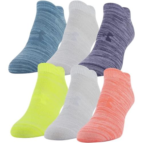 언더아머 Under Armour Womens Essential No Show Socks, 6-Pair