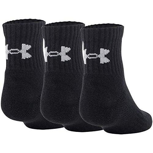 언더아머 Under Armour Youth Cotton Quarter Socks, Multipairs