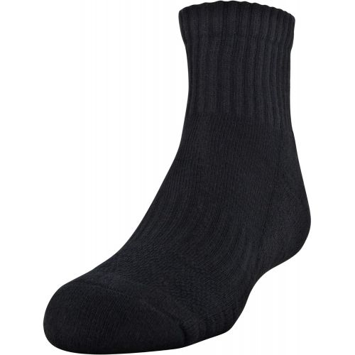 언더아머 Under Armour Youth Cotton Quarter Socks, Multipairs