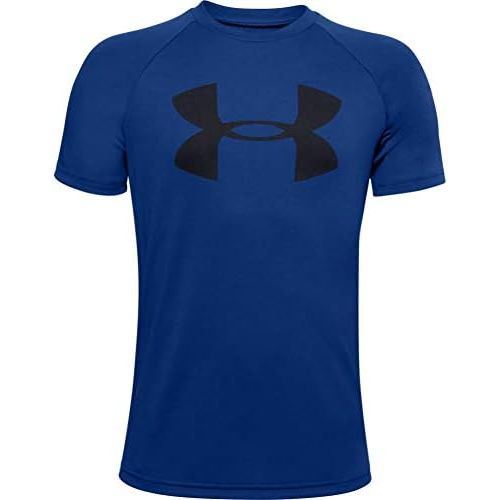 언더아머 Under Armour Boys Tech Big Logo Short Sleeve Gym T-Shirt