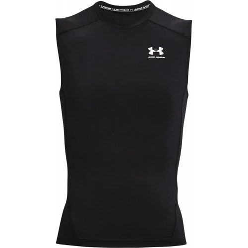 언더아머 Under Armour Mens HeatGear Compression Sleeveless T-Shirt