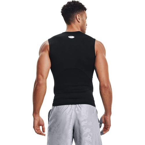 언더아머 Under Armour Mens HeatGear Compression Sleeveless T-Shirt