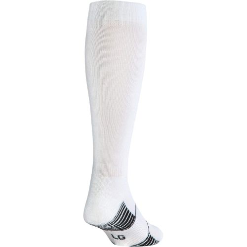 언더아머 Under Armour Adult Team Over-The-Calf Socks, 1-Pair , White/Black , X-Large