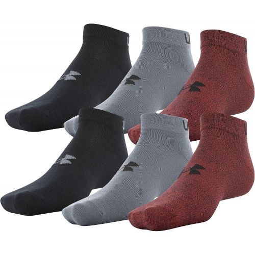 언더아머 Under Armour Mens Essential Lite Low Cut Socks, 6-Pairs