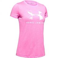Under Armour Girls Big Logo Twist Short Sleeve Training Workout T-Shirt