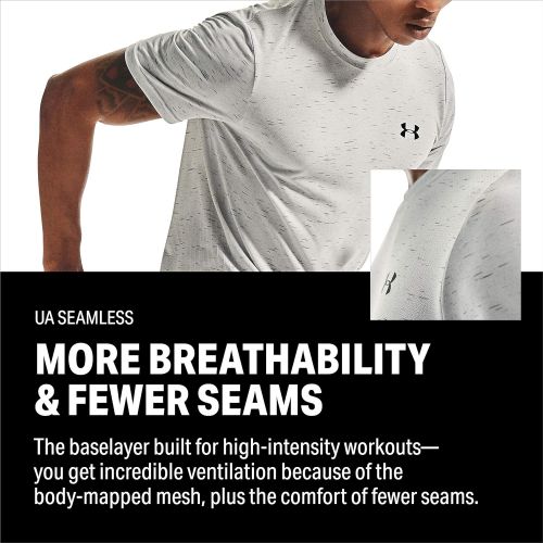 언더아머 Under Armour Mens Seamless Short Sleeve Workout T-Shirt