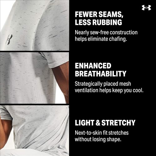 언더아머 Under Armour Mens Seamless Short Sleeve Workout T-Shirt