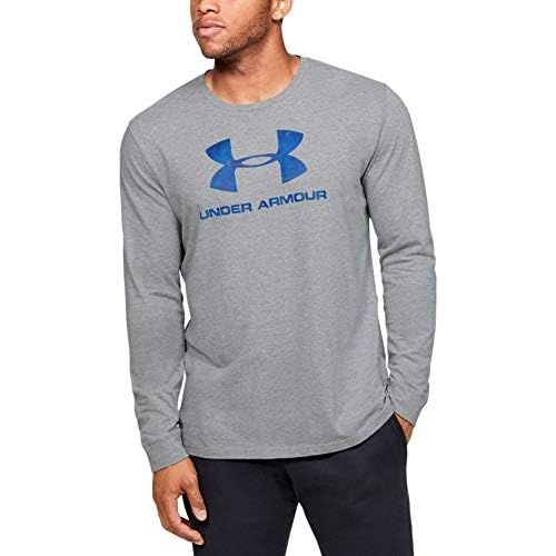 언더아머 Under Armour Mens Sportstyle Fill Logo Long Training Workout T-Shirt