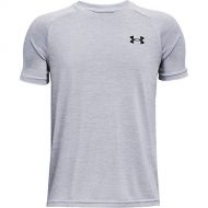 Under Armour Boys Tech 2.0 Short-Sleeve T-Shirt , Mod Gray (011)/Black , Youth Large