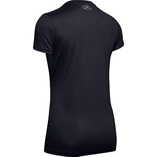 언더아머 Under Armour Womens Tech Short Sleeve V-Neck - Solid