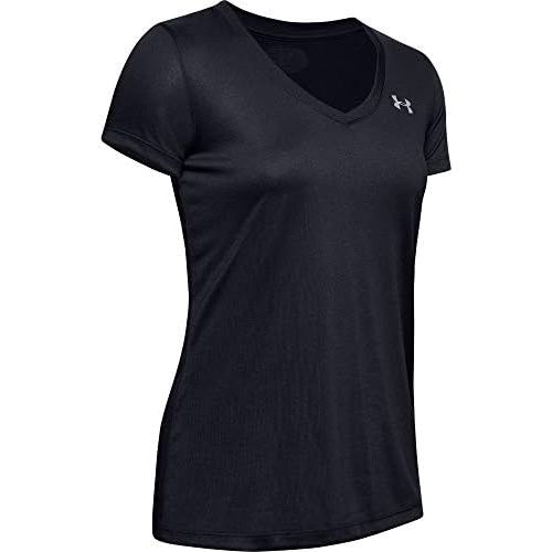 언더아머 Under Armour Womens Tech Short Sleeve V-Neck - Solid