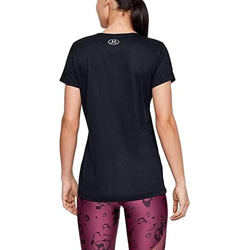 언더아머 Under Armour Womens Tech Short Sleeve V-Neck - Solid