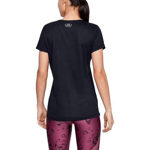 언더아머 Under Armour Womens Tech Short Sleeve V-Neck - Solid