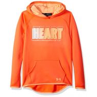 Under Armour girls Under Armour Girls Armourfleece Hoody Heart Verbiage