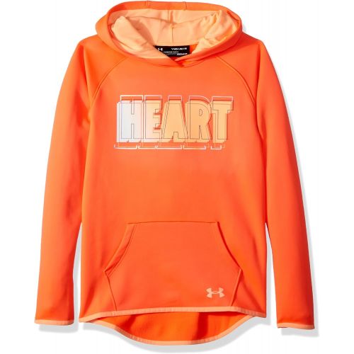 언더아머 Under Armour girls Under Armour Girls Armourfleece Hoody Heart Verbiage